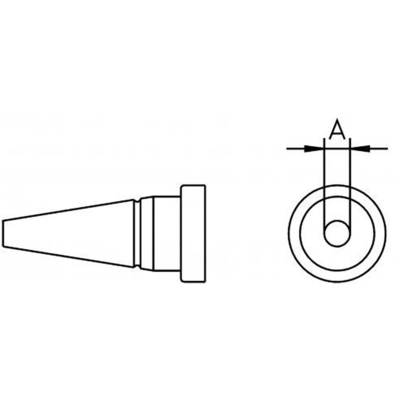 Hrot pre vykurovacie spájkovačky Weller LT-1A (T0054448999)