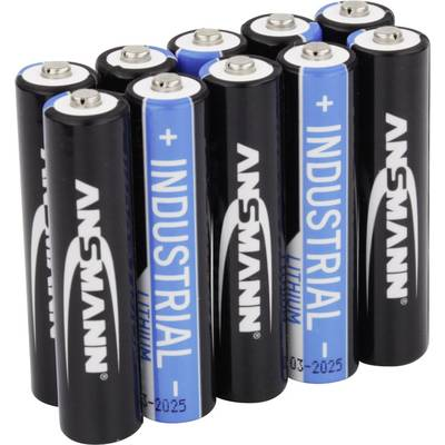 Mikroelem AAA, lítium, 1,5V 1150 mAh, 10 db, Ansmann LR03, AAA, LR3, AM4M8A, AM4, S