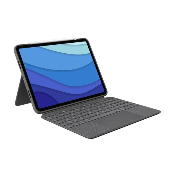 Logitech Combo Touch QWERTY UK international Smart Connector Grå