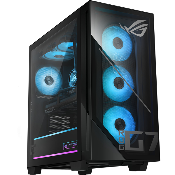ASUS ROG G700 GM700TZ-R9800X212W AMD Ryzen™ 7 9800X3D 64 GB DDR5-SDRAM 2 TB SSD NVIDIA GeForce RTX 5080 Windows 11 Home Tower PC Zwart