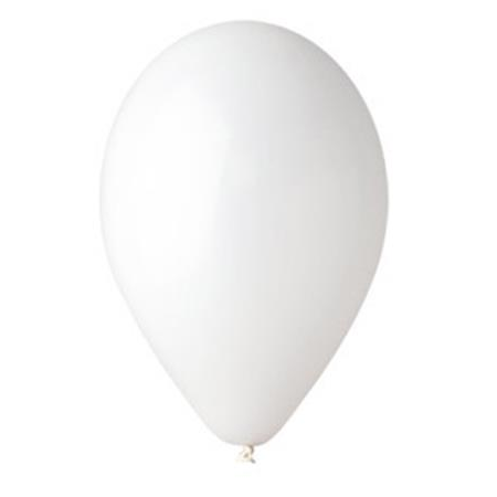 Léggömb 26 cm - Fehér (10 db) (009-0110)