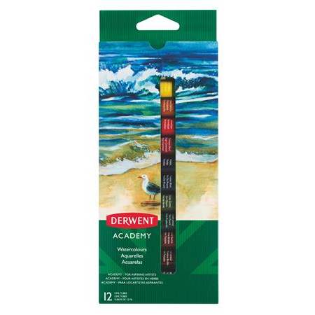 Derwent Academy 12ml/tubus Vízfesték - 12 színű (2302404)