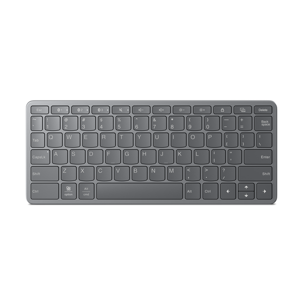 Lenovo ZG38C05820 toetsenbord Universeel USB + Bluetooth QWERTY Amerikaans Engels Grijs