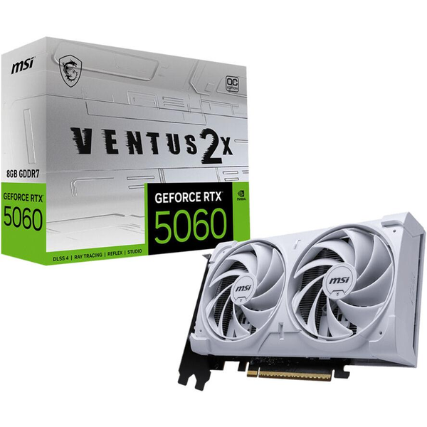 MSI GeForce RTX 5060 8GB GDDR7 Ventus 2X OC Videókártya - Fehér