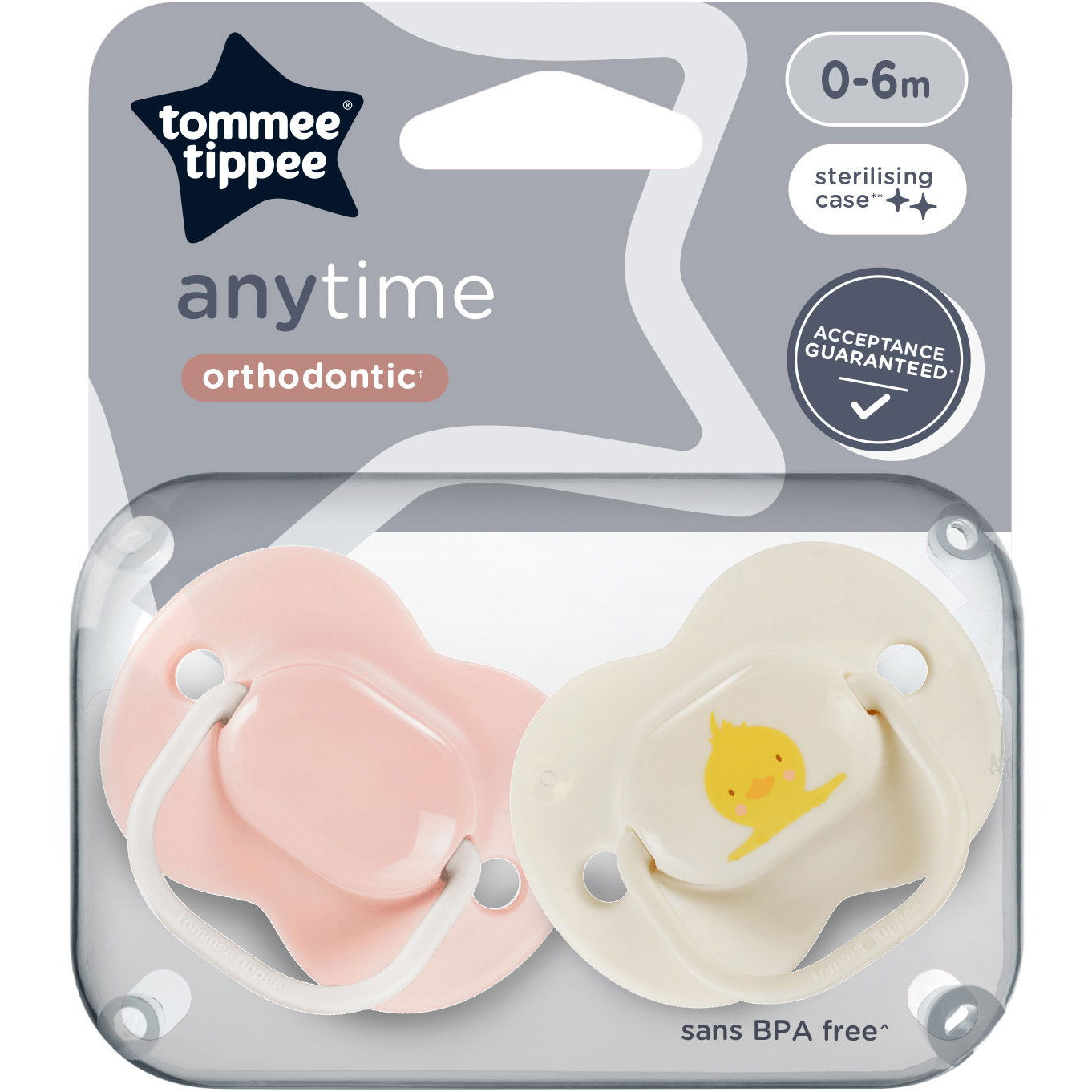 Tommee Tippee Anytime Cumi, 0-6 hó, 2 db (5010415335494)