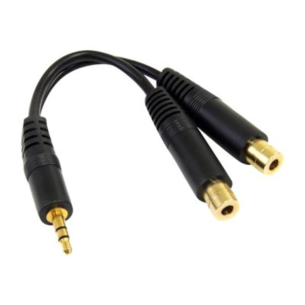 StarTech.com MUY1MFF audio kabel 0,15 m 3.5mm 2 x 3.5mm Černá