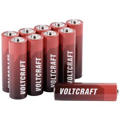 VOLTCRAFT Ipari Alkáli mangán ceruzaelem készlet 3000 mAh 1.5 V 10 db, Industrial LR6 (VC-14066385) (VC-14066385)
