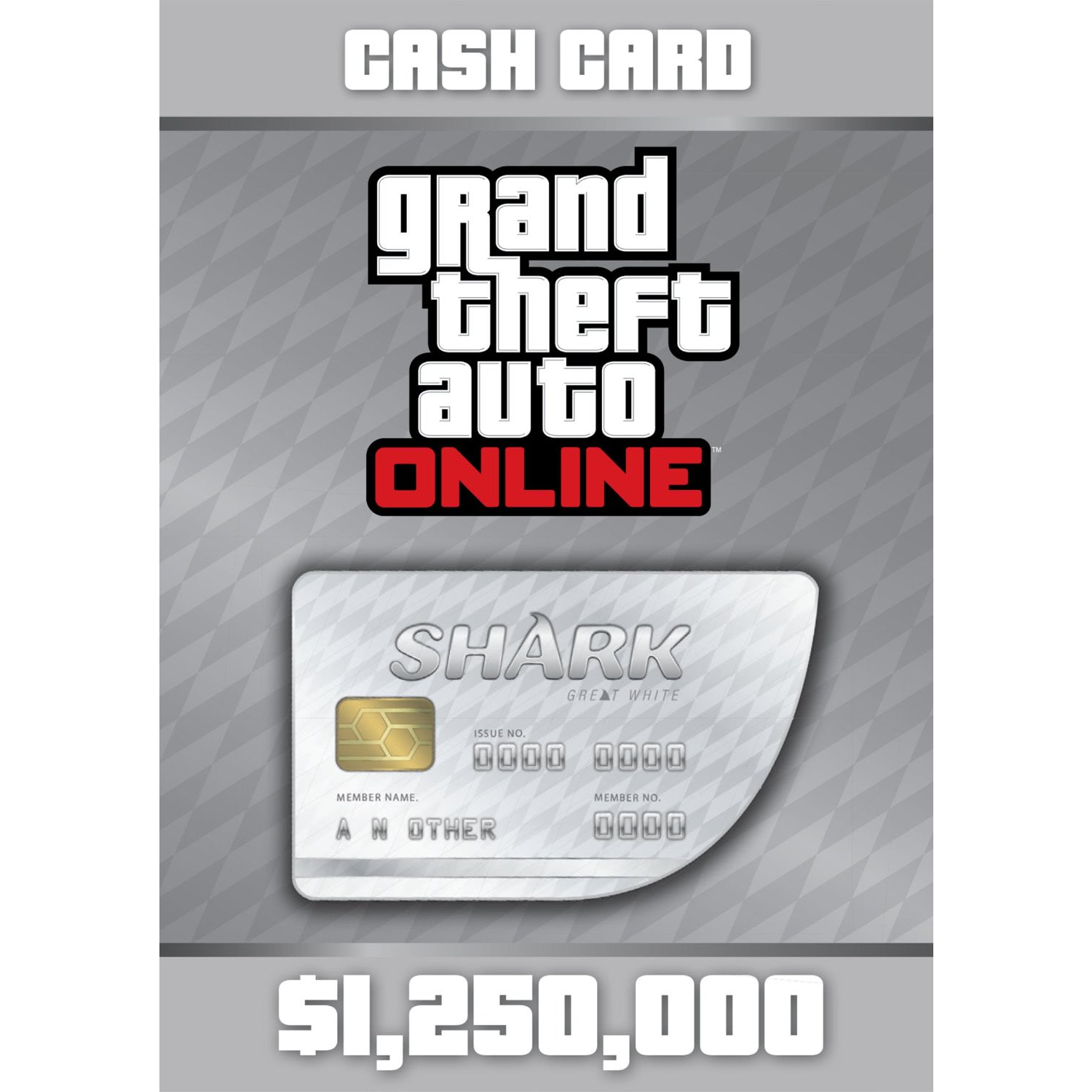 Grand Theft Auto Online - $1,250,000 Great White Shark Cash Card elektronikus licensz