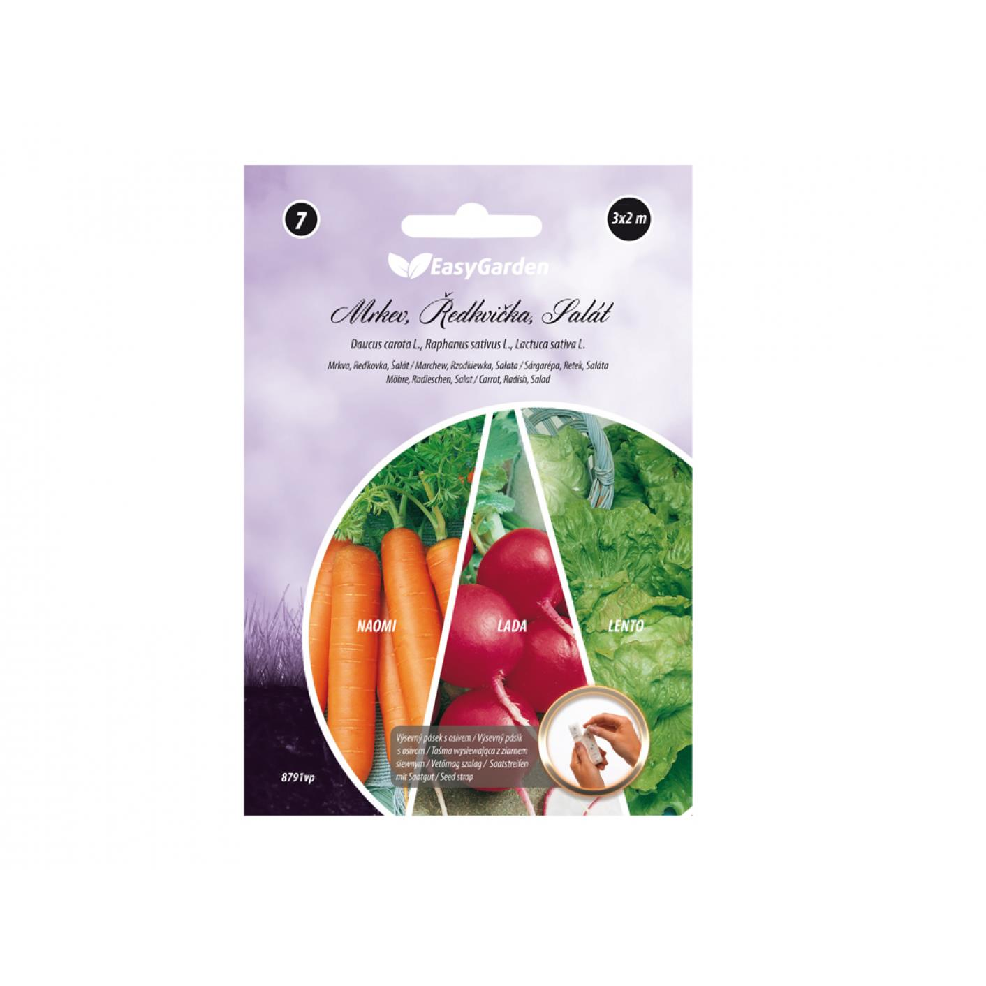 NOHEL GARDEN répa, retek, saláta magszalag, 3x2 m (8791vp)