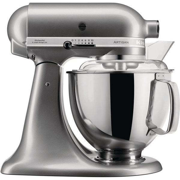 Кухненски миксер KitchenAid Artisan 5KSM175 4,8 л, сребрист