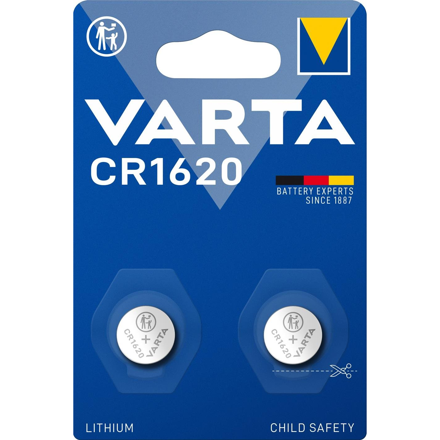 VARTA Speciális lítium elem CR 1620 - 2 db (6620101402)
