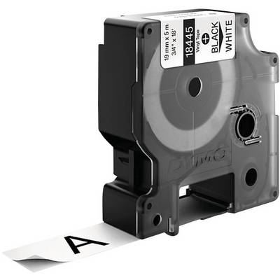 Feliratozó szalag DYMO IND RHINO 18445 Vinyl Szalagszín: Fehér Szövegszín:Fekete 19 mm 5.5 m (S0718620)