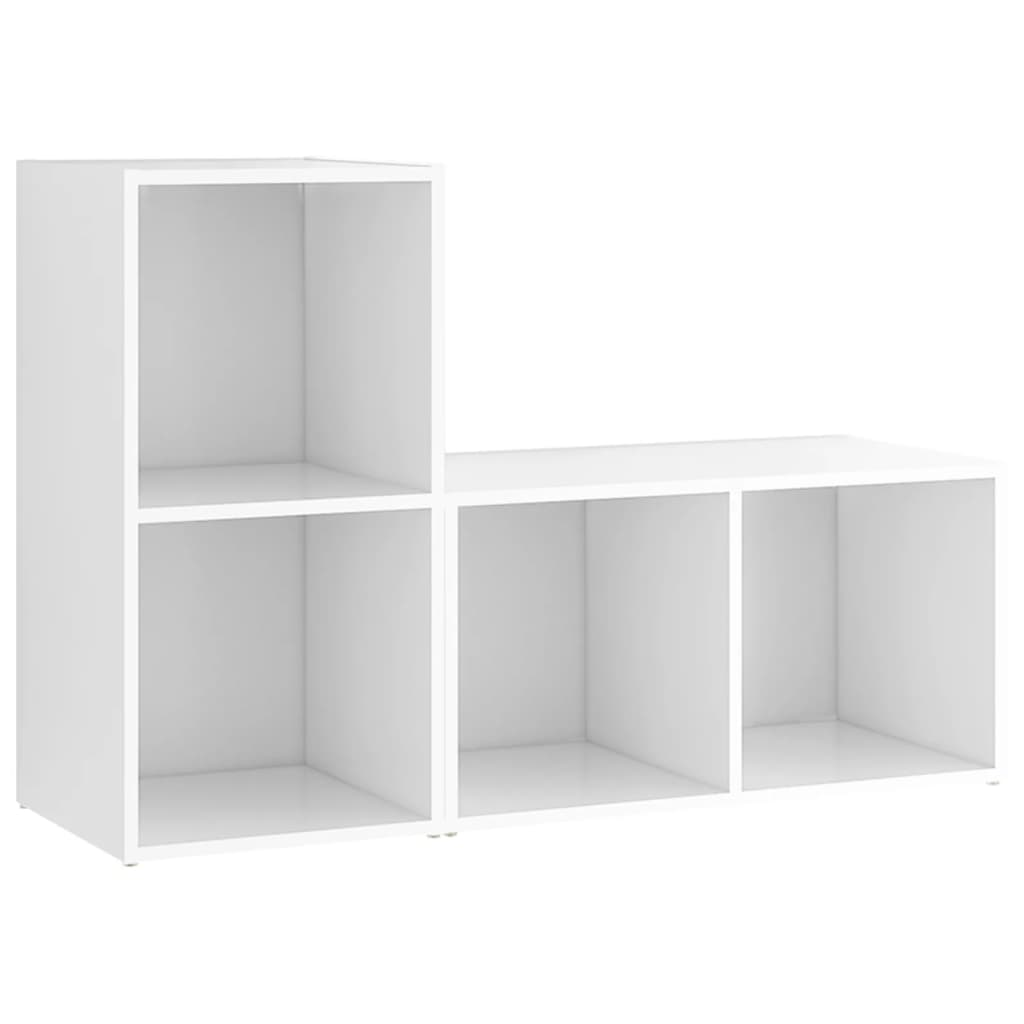 2 db fehér forgácslap TV-szekrény 72 x 35 x 36,5 cm (3079943)