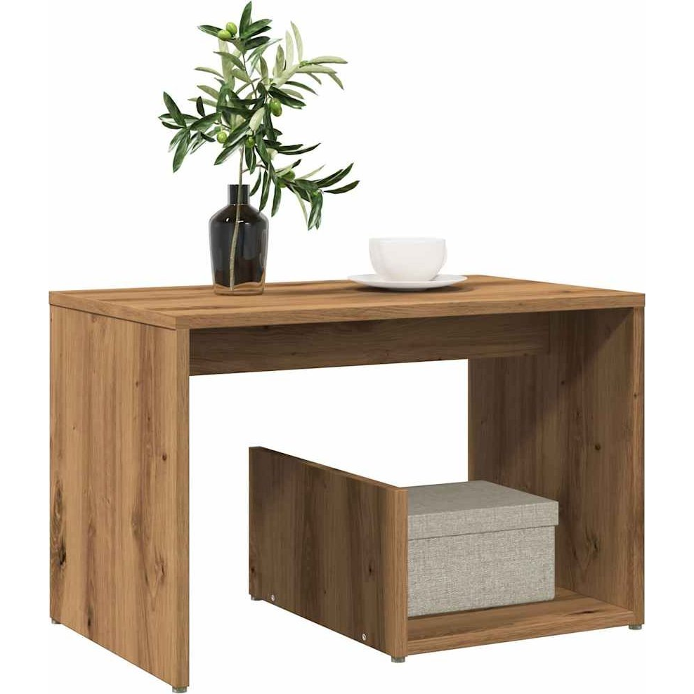 Oldalasztal Artisan tölgy 59x36x38 cm Gépelt fa (856541)