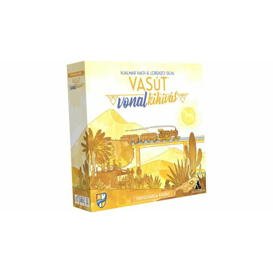 Vasútvonal kihívás - Fényessárga kiadás társasjáték (DEL34729)