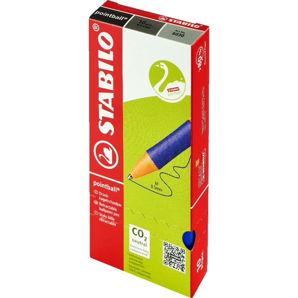 STABILO pointball Син Автоматична химикалка с клипс 1 броя