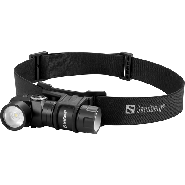 Sandberg 421-35 torcia Nero Torcia a fascia LED