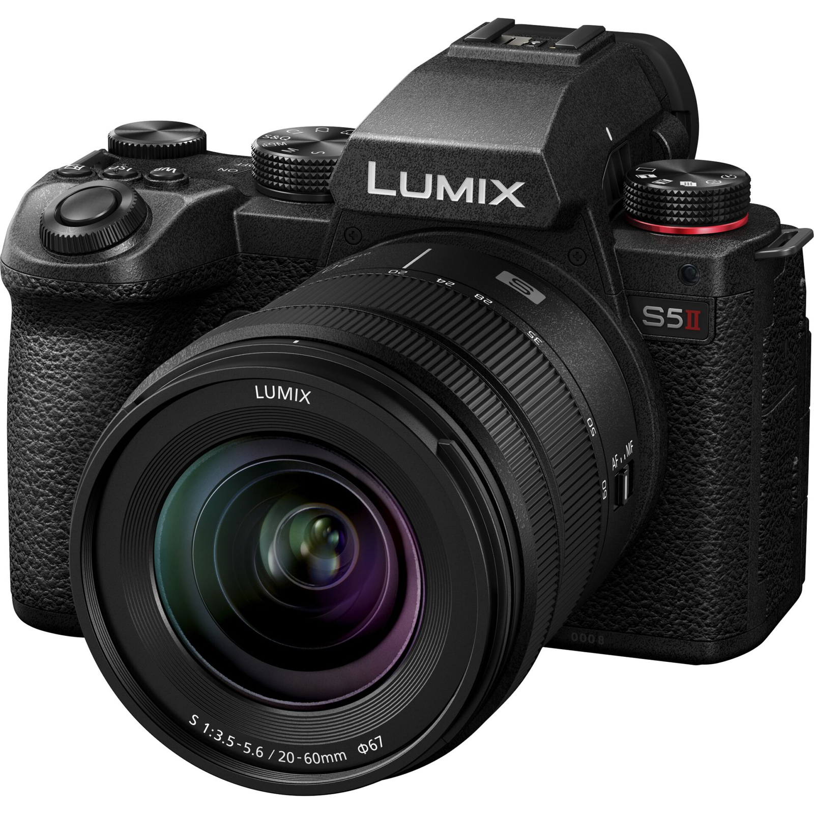 Panasonic Lumix DC-S5 II Digitális fényképezőgép + S 20-60mm f/3.5-5.6 KIT - Fekete (DC-S5M2KE)
