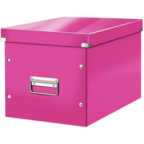 Leitz Click&Store Cube nagy rózsaszín tároló doboz (61080023)