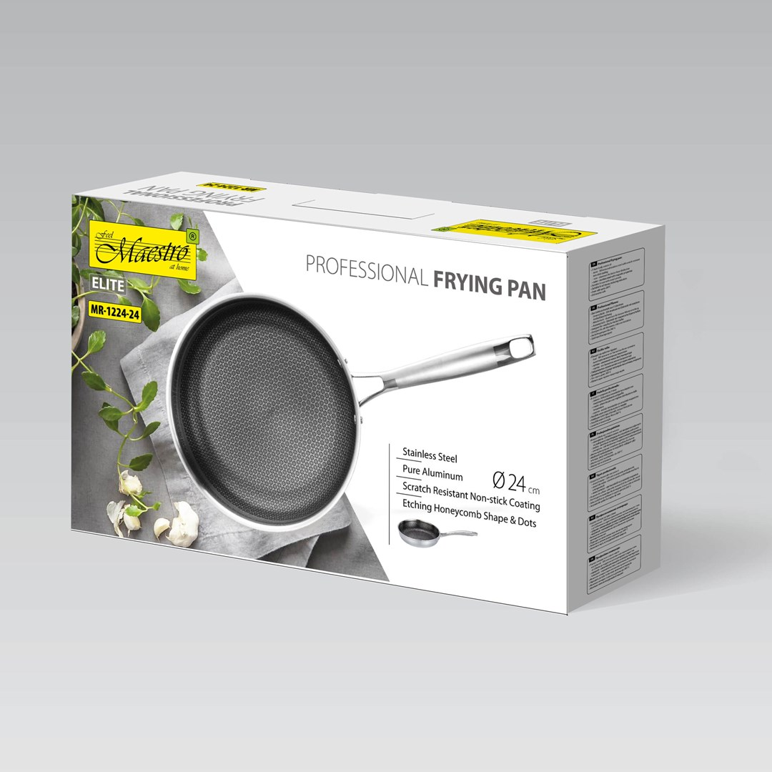 Maestro MR-1224-26 Rozsdamentes Acél Serpenyő 26cm - Acél (MR-1224-26)