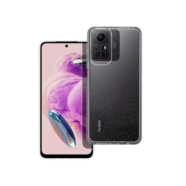Clear 2mm Xiaomi Redmi Note 12S Tok - Átlátszó/Csillámos