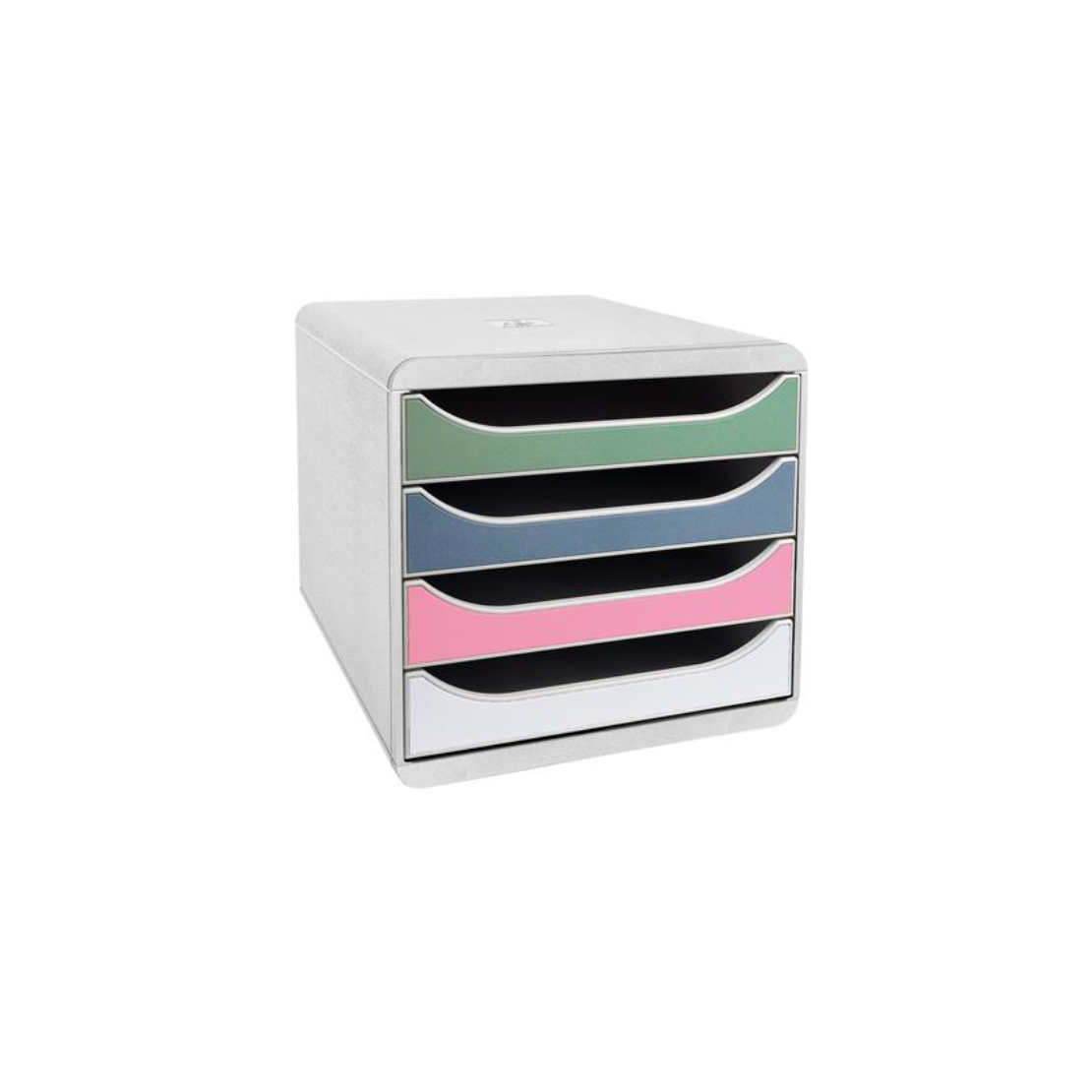 Exacompta Big-Box Plus Autentic 4 fiókos műnyag A4+ asztali Irattároló - Többszínű (310303D)