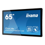 iiyama TF6539UHSC-B1AG tartalomszolgáltató (signage) kijelző Interaktív síkképernyő 165,1 cm (65") LCD 500 cd/m² 4K Ultra HD Fekete Érintőképernyő
