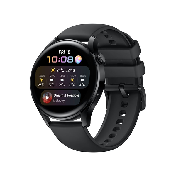 Huawei WATCH 3 3,63 cm (1.43") AMOLED 46 milimetri Digitală 466 x 466 Pixel Ecran tactil 4G Negru Wi-Fi GPS