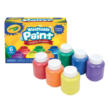 Crayola: Könnyen lemosható festék - 6 db-os (54-1204) (54-1204)