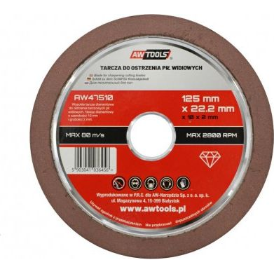  AWTools tarcza do ostrzenia pił widiowych 125mm (AW47510)