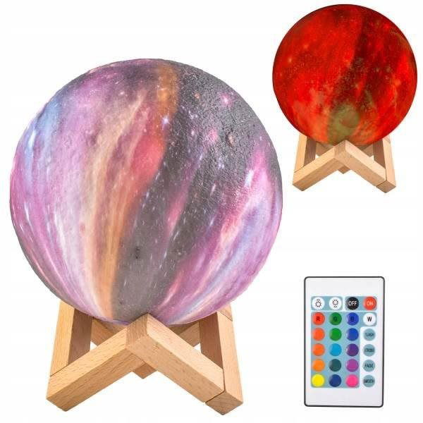 ISO Lamp coloured moon 15cm 16 colours (8212)