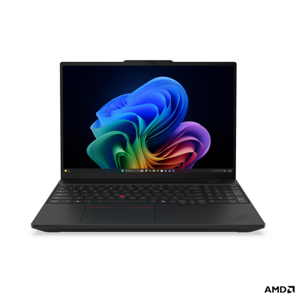 Lenovo ThinkPad T16 Gen 5 (AMD) AMD Ryzen™ 5 PRO 215 Mobil workstation 40,6 cm (16") WUXGA 16 GB DDR5-SDRAM 512 GB SSD Wi-Fi 7 (802.11be) Windows 11 Pro Nordisk Sort