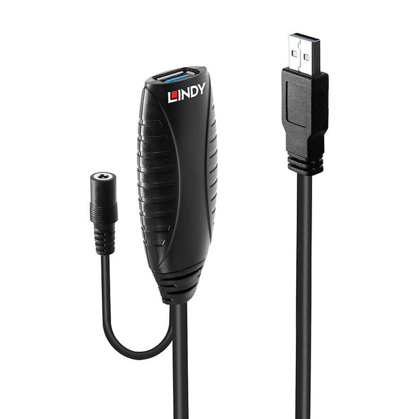 Lindy 43156 USB-kabel USB 3.2 Gen 1 (3.1 Gen 1) 10 m USB A Zwart