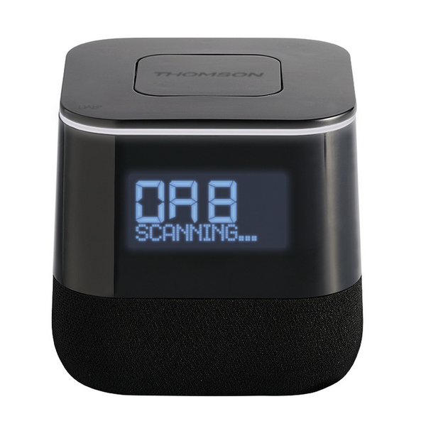 Thomson CR80 Asztali Rádiós ébresztőóra és Telefontöltő - Fekete