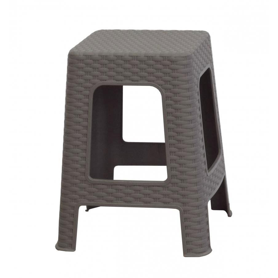 MEGA PLAST Kerti ülőke II polyrattan, mocca 45 x 35,5 x 35,5cm (8606018200962)