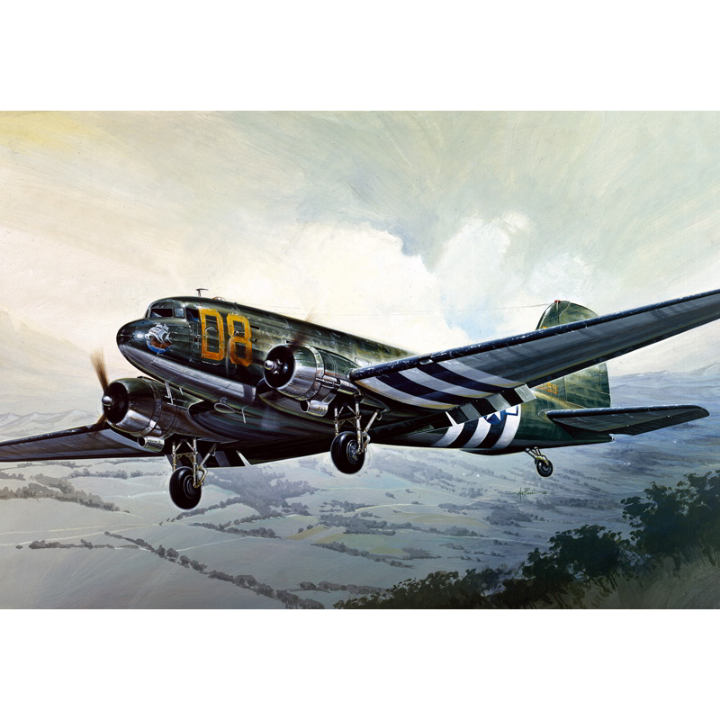 Italeri Dakota DC-3 C-47 Skytrain repülőgép műanyag modell (1:72) (MI-127)