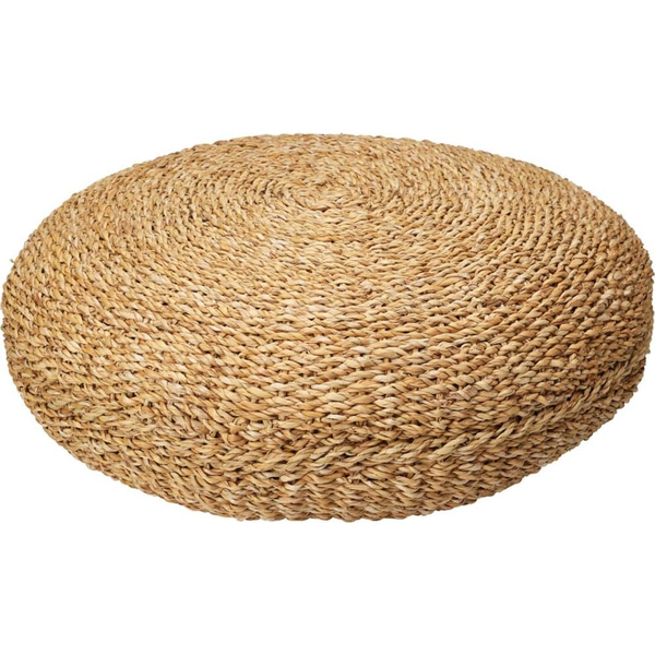 Puf Redondo Natural De Hierba Marina Ø58x20 Cm Home&styling