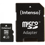 4GB Intenso MicroSDHC 20MB/s +Adapter (3413450)