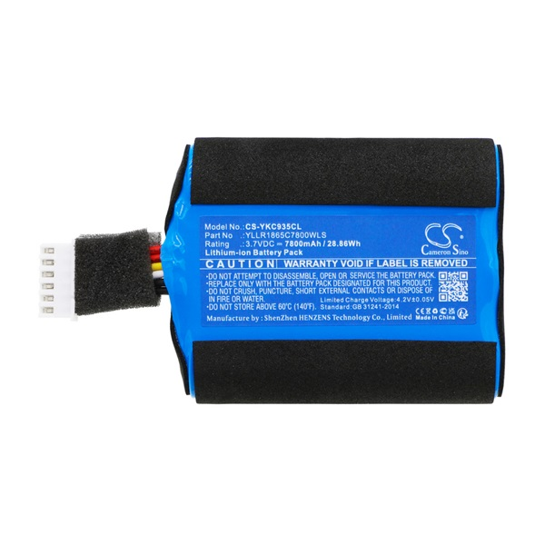 Cameron Sino Li-Ion akku (3,7V / 7800mAh, Yealink YLLR1865C7800WLS kompatibilis) KÉK (CS-YKC935CL)