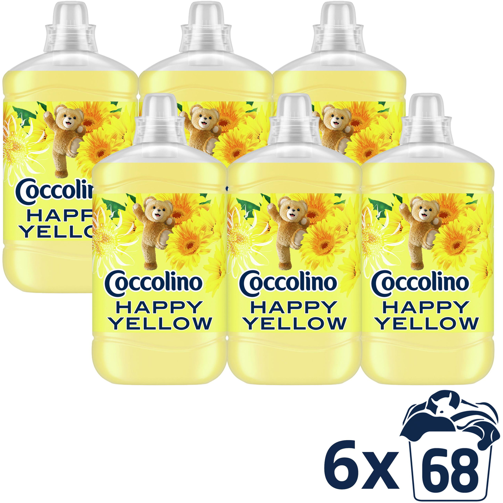 Coccolino Happy Yellow 6 × 1700 ml (8720181410970)