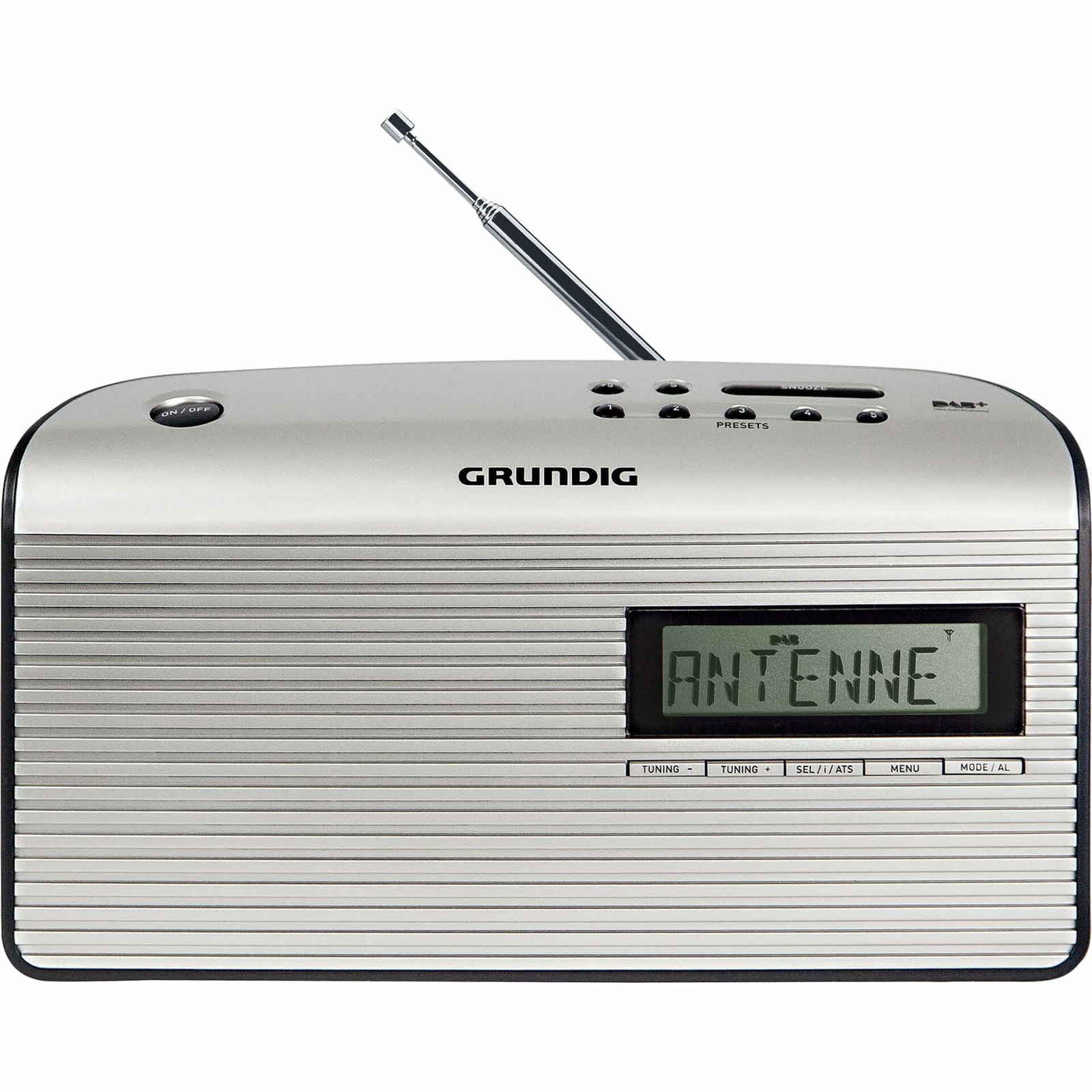 Grundig Music 7000X DAB+ Hordozható DAB+ FM rádió - Ezüst (GPR1252)