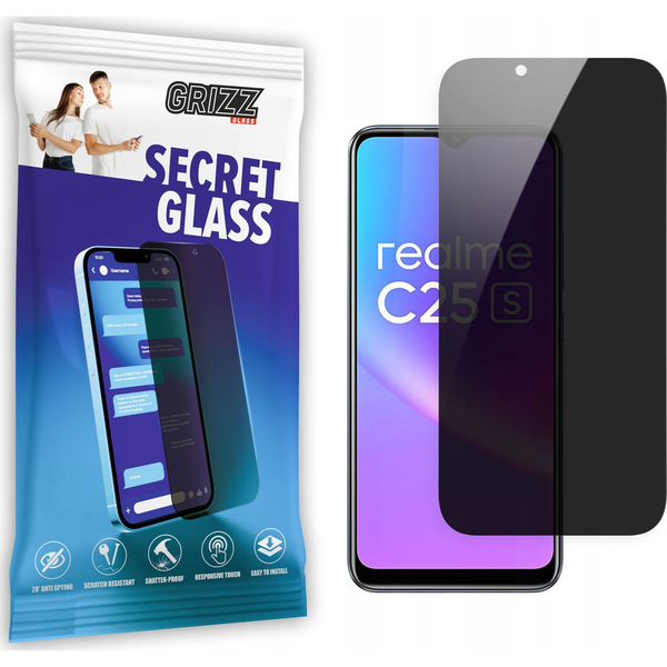  GrizzGlass Szkło prywatyzujące GrizzGlass SecretGlass Realme C25s