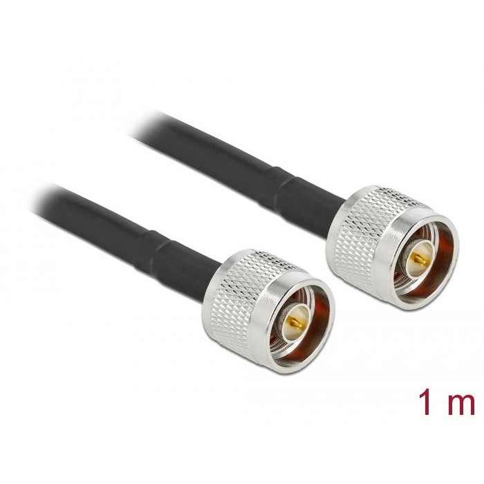 Delock N-csatlakozóhoz N-csatlakozó LMR/CFD300 antenna kábel 1m (90453) (DE90453)