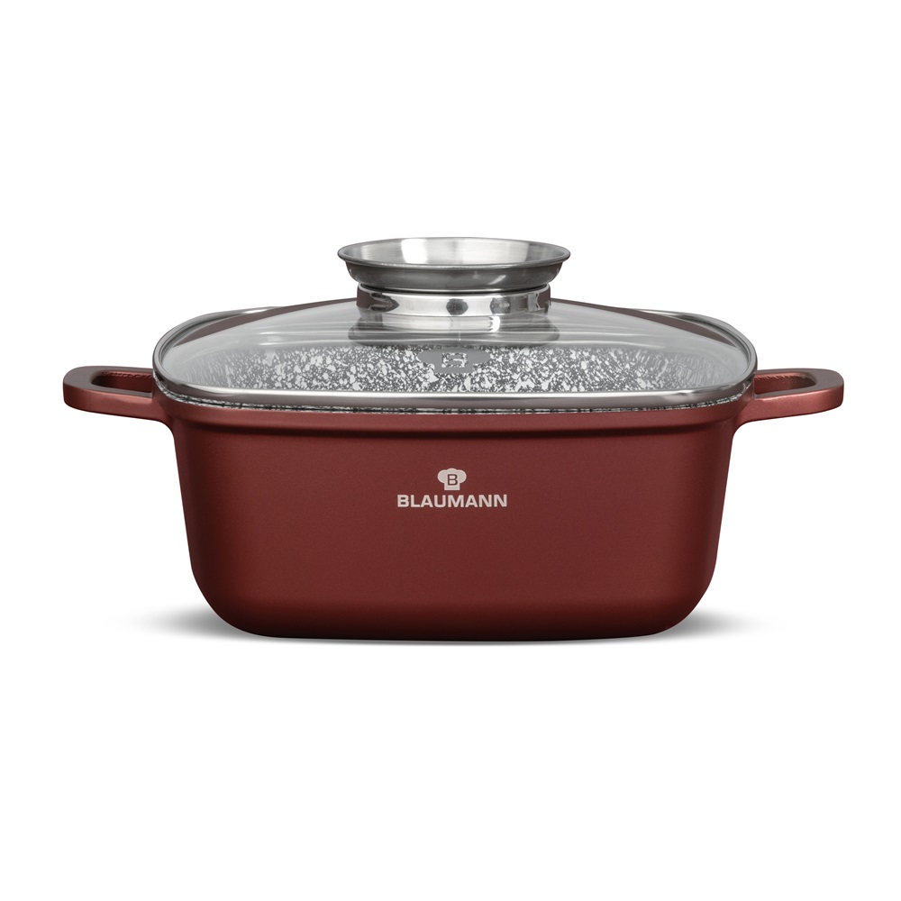 Blaumann BL-4091 Cerastone Főzőedény üveg fedővel Ø 22cm 3.5L - Bronz (BL-4091)
