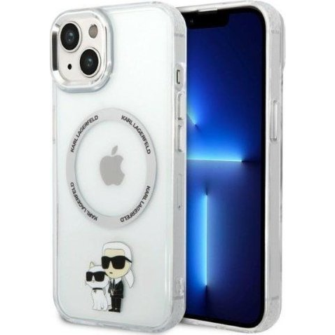 Karl Lagerfeld Iml Karl And Choupette NFT Magsafe Apple iPhone 14 Plus Hátlapvédő Tok Átlátszó (KLD1340)