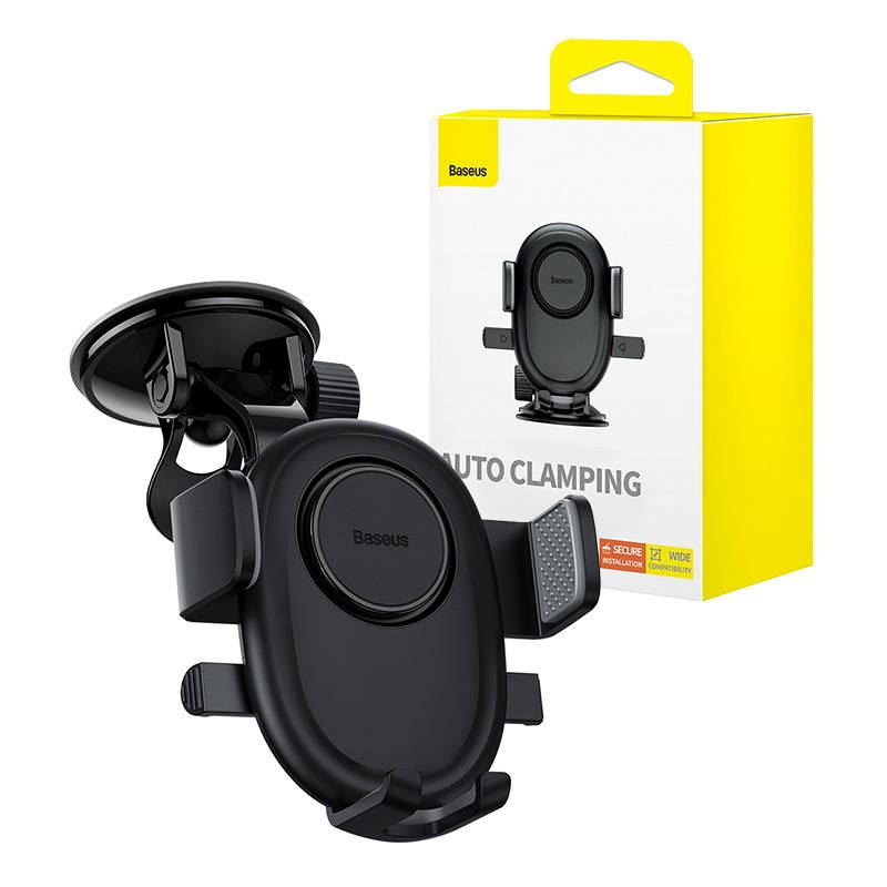 Baseus UltraControl Lite tapadókorongos autós telefontartó fekete (C40351700111-00) (C40351700111-00)