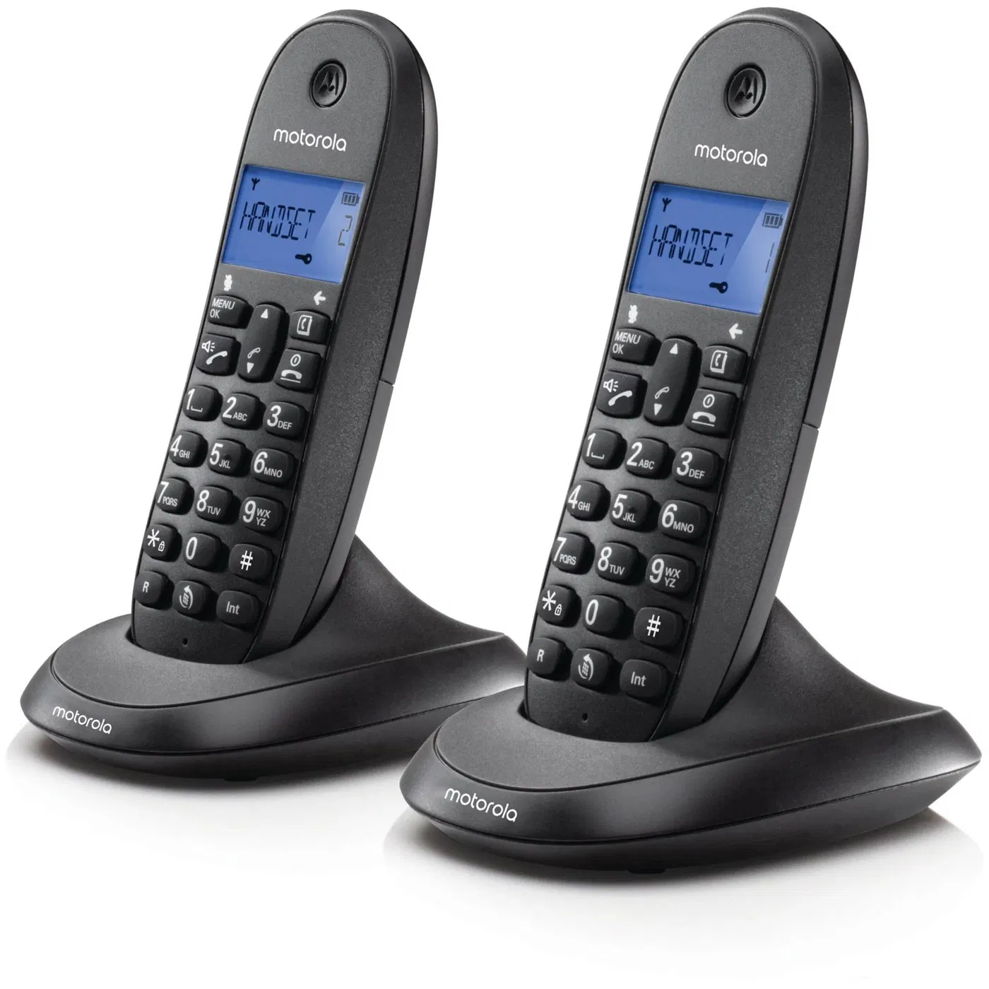 Motorola C1002CB+ Duo Wireless DECT Asztali telefon - Fekete (E07000K50B2AES(01))
