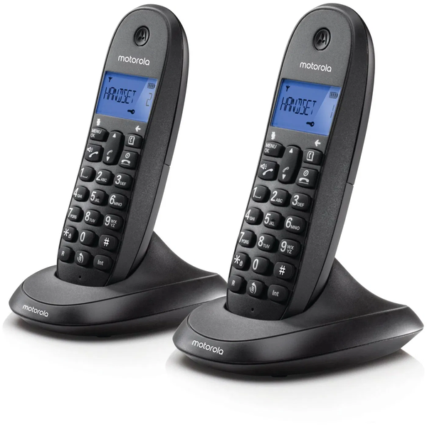 Motorola C1002CB+ Duo Wireless DECT Asztali telefon - Fekete