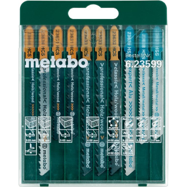 Metabo 623599000 10 részes fűrészlap-tartomány 10 db