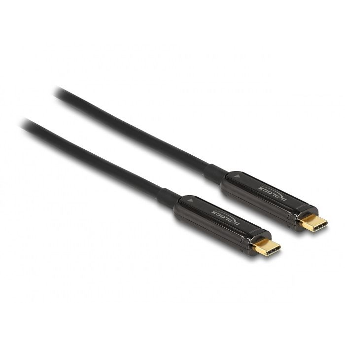 Delock Aktív optikai video kábel USB-C csatlakozóval 4K 60 Hz 5 m (84090) (D84090)